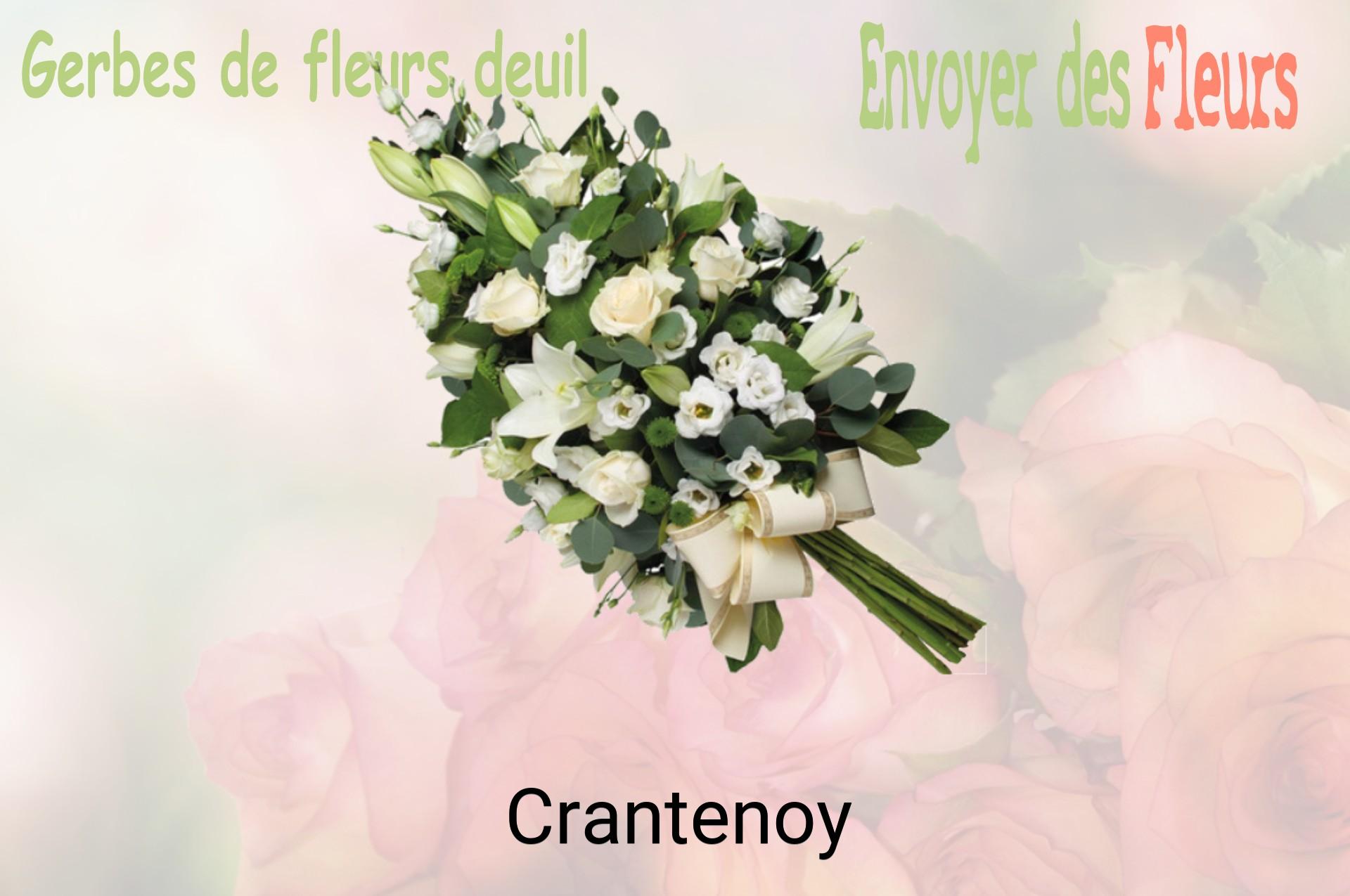 Gerbe de fleurs de deuil livrée à Crantenoy